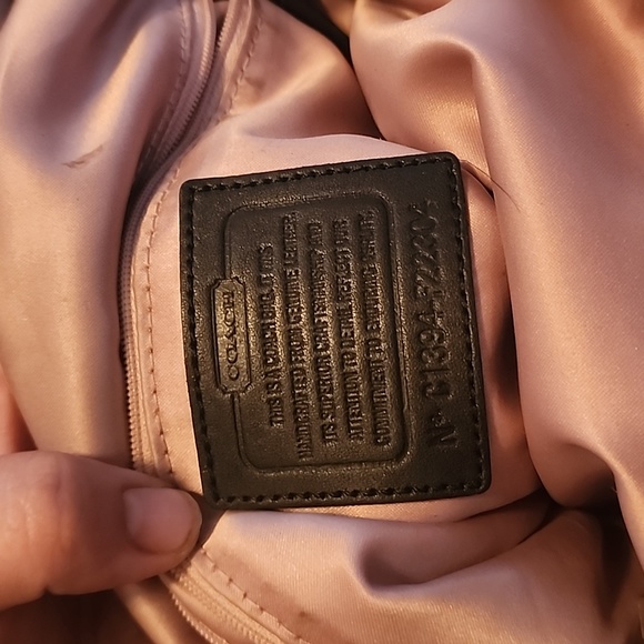 Coach Black Fabric Double Strap Purse Bag Handbag - Picture 4 of 4